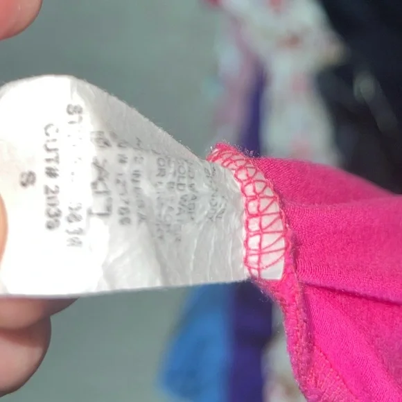 Jolie Hot Pink long sleeve ruffled dress size S - Picture 5 of 8